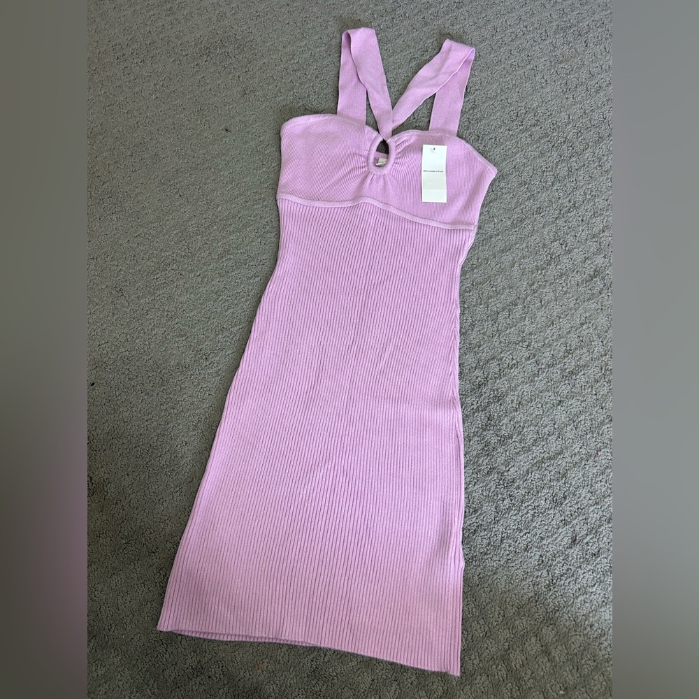 Abercrombie Mini Dress Sweater Like Material